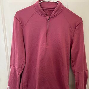Adidas Climawarm Quarter-Zip Pullover (S, Dark Pink)